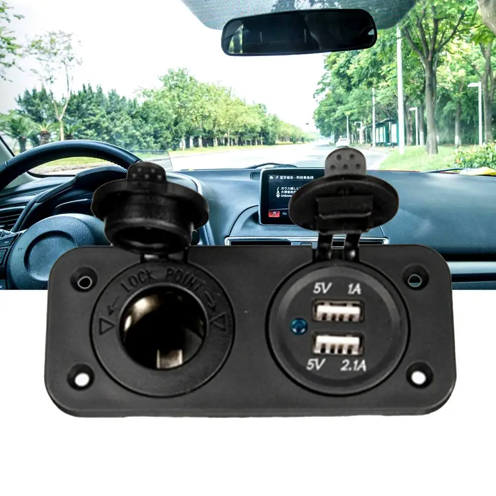 Разветвитель автомобильного прикуривателя с двумя USB-портами 12 В | Автомобили и