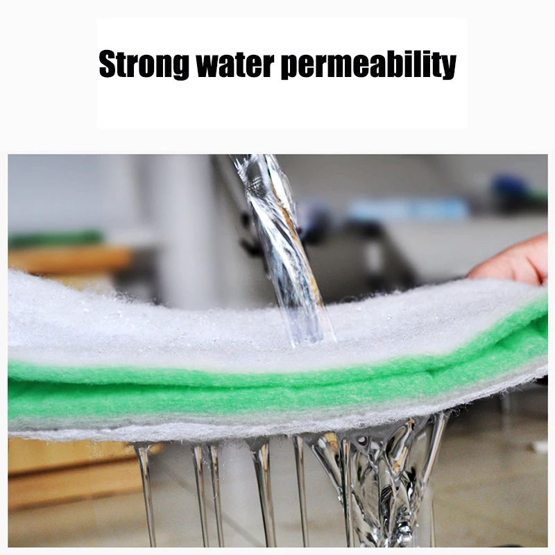 Фильтр для аквариума хлопковый очиститель воды высокой плотности фильтр зеленый