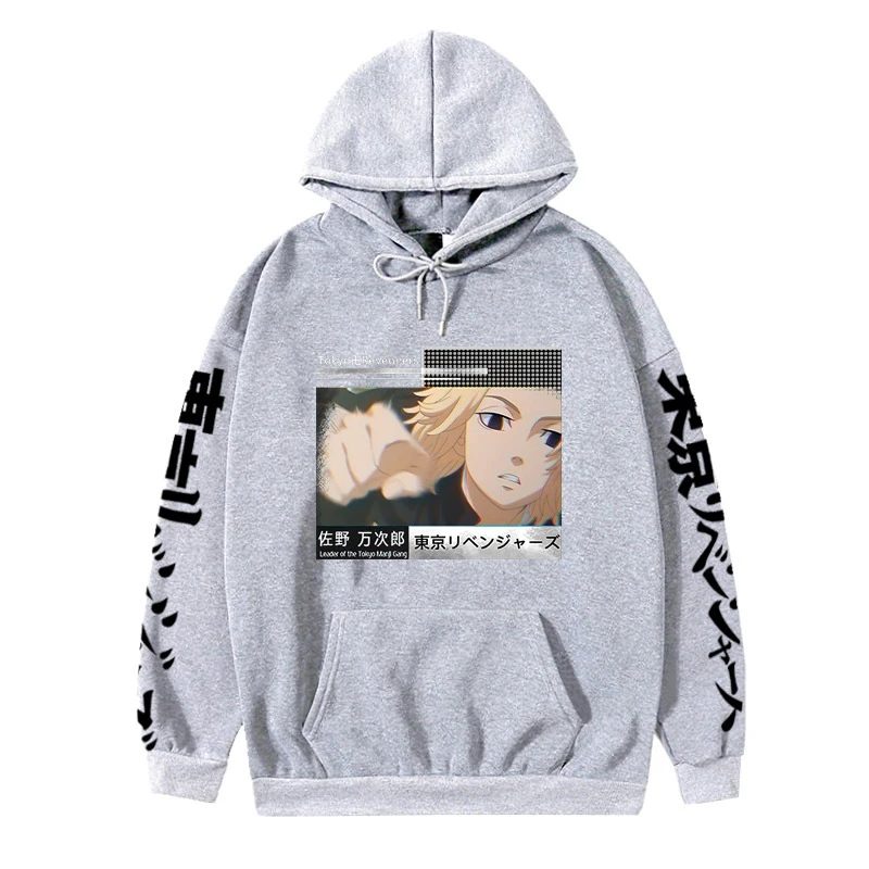 

Japanese Tokyo Manga Print Men's/Women's Hoodie Personality Streetwear Gothic All-match Fashion Oversized Women's Sweatshirt
