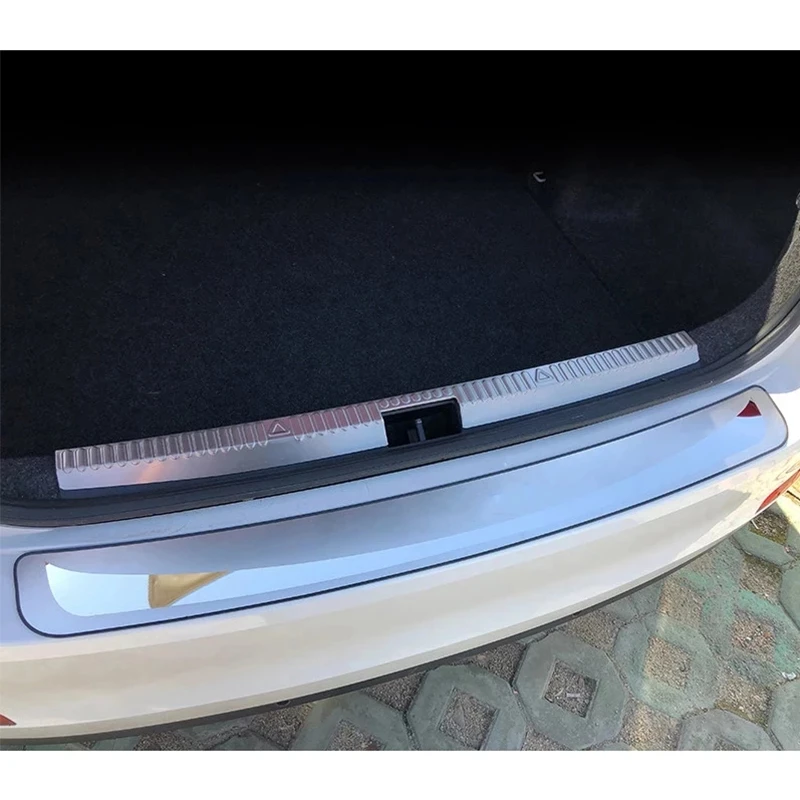 Нержавеющая сталь Ультратонкий чехол накладка задний багажник порог Защитная