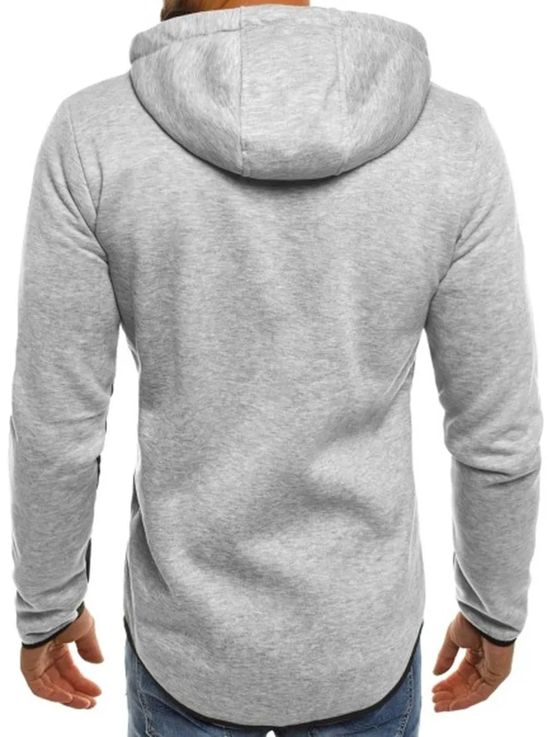 

ZOGAA Men Sports Casual Wear Zipper Fashion Tide Jacquard Hoodies Fleece Jacket Fall Sweatshirts Casual Hooded Warm Sweatshirts