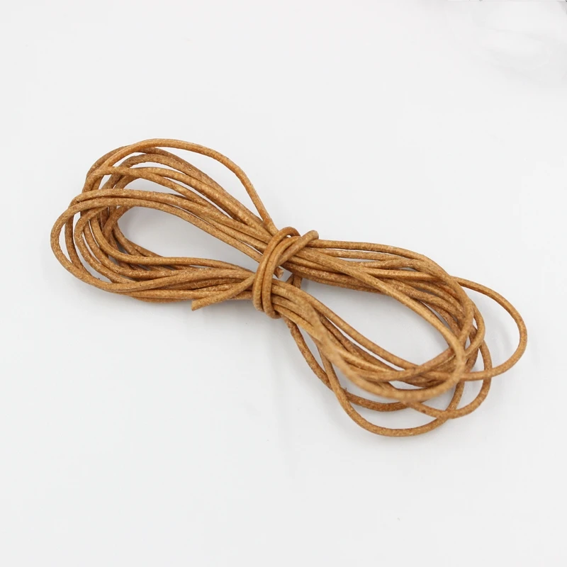 2 м/лот 1 5 3 4 мм круглые Тонги из натуральной коровьей кожи шнур сделай сам для