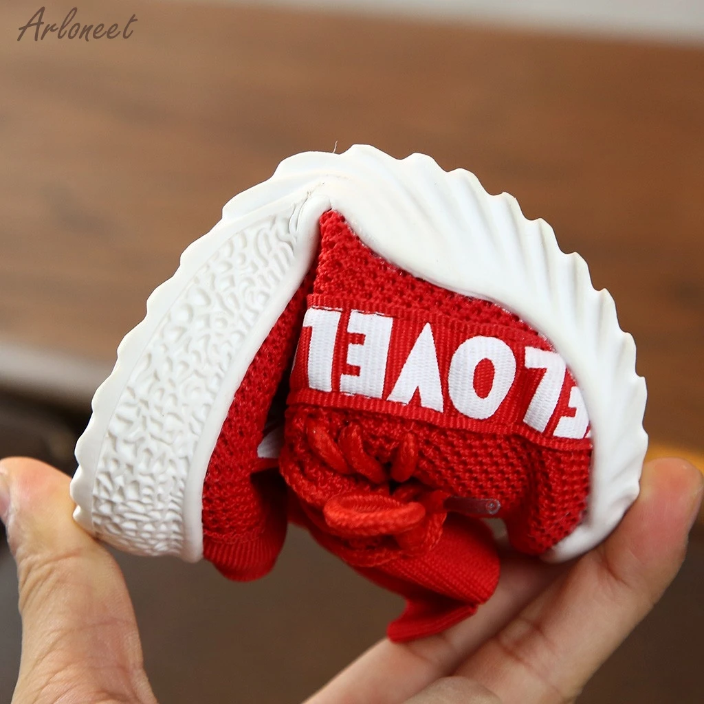 

Children Kids Baby Girls Boys Letter Stretch Run Sneakers Sport Shoes Boots Baby Non-slip Toddler Shoes 2019