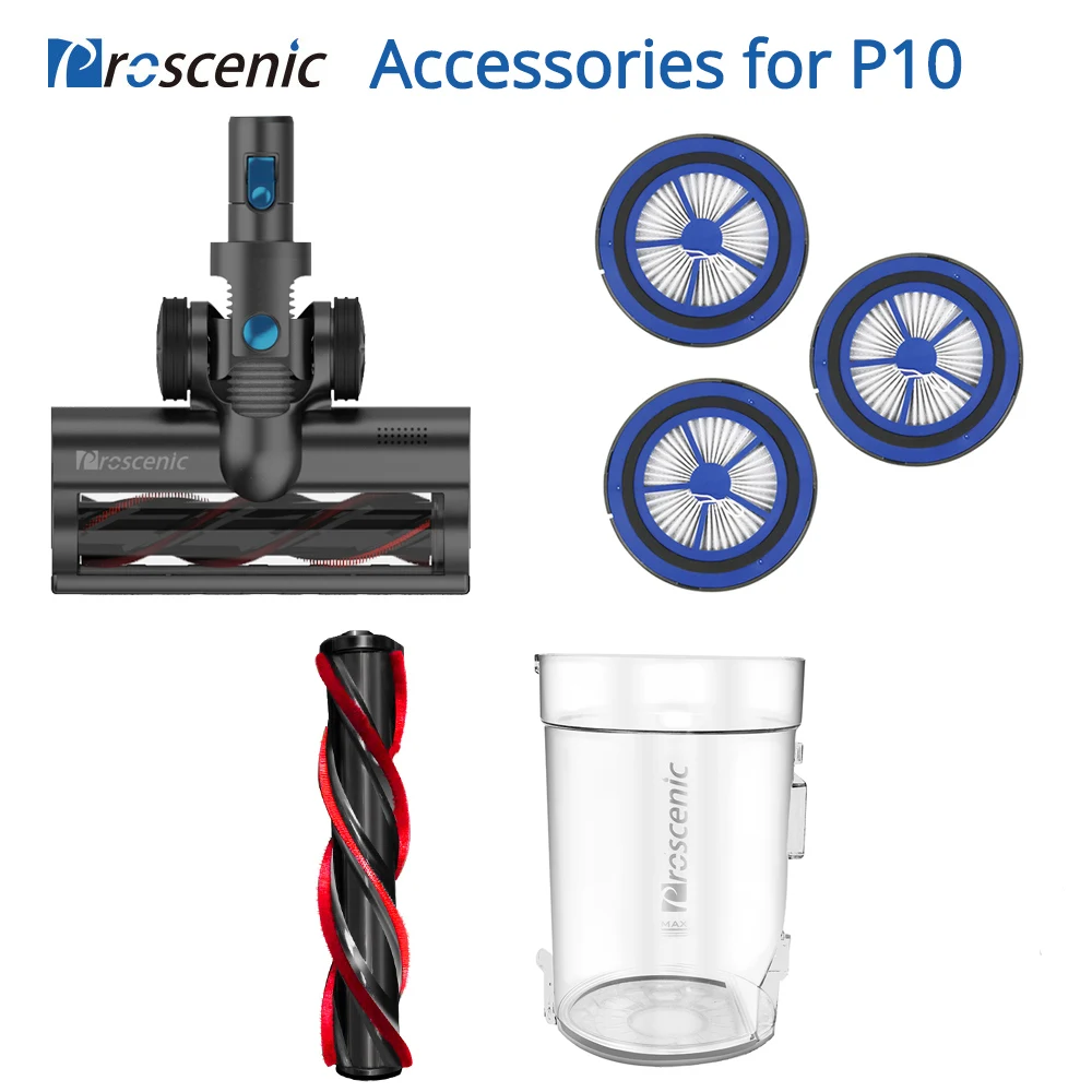 

Accessories for Proscenic P10 Vacuum Cleaner HEPA Filter Brush Dust Bin