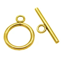 4sets gold stainless steel ot clasps buckle toggle clasp connector ring for bracelet necklace crafts jewelry making diy