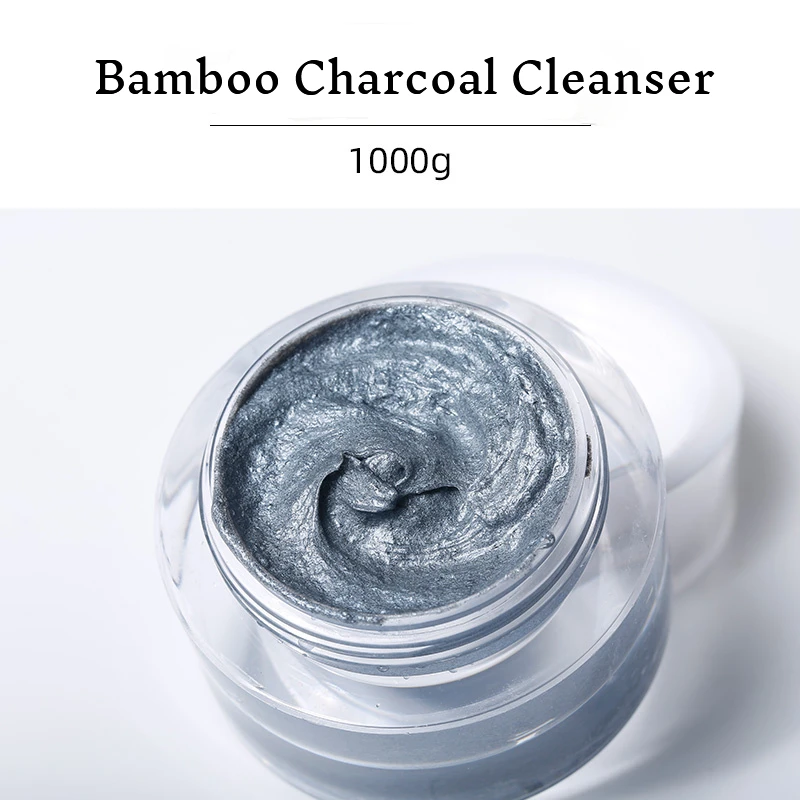 Bamboo Charcoal Cleanser Mild Non Irritating Deep Cleaning Oil Control Facial Cleanser 1000g Private Label Skincare Products