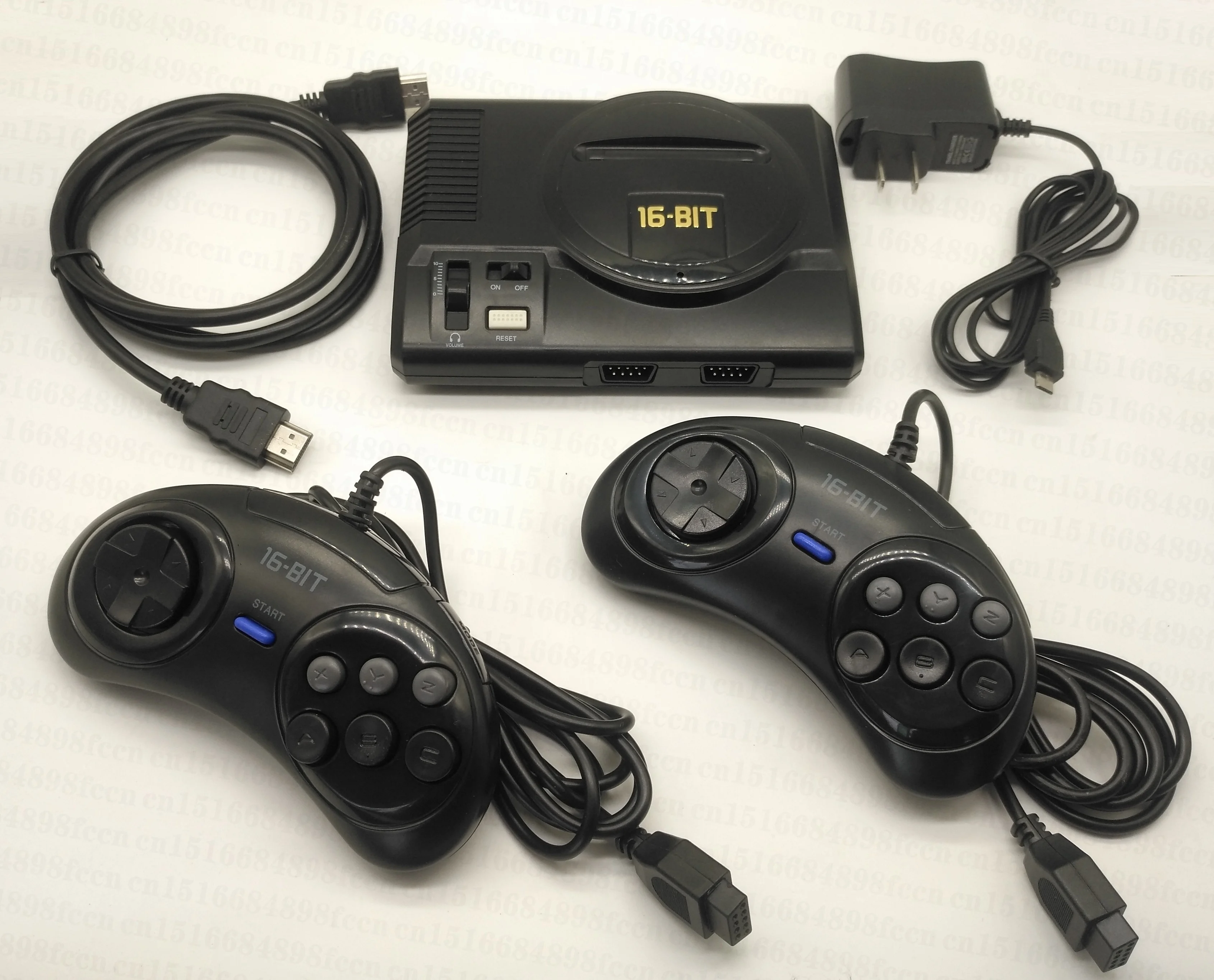

Retro mini TV video game console suitable for Nintendo Suitable for Sega MegaDrive 16-bit games and 100 built-in games Two gamep