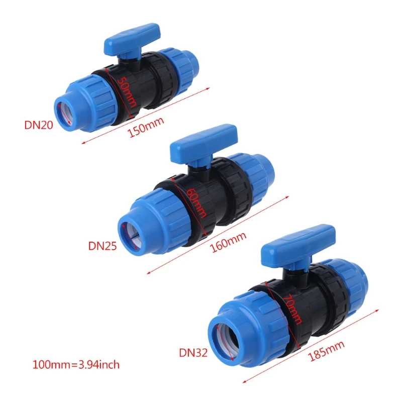 

203F PVC PE Pipe Ball Shaped Quick Connector Water Tube Drip Irrigation for DN20/DN21/DN25
