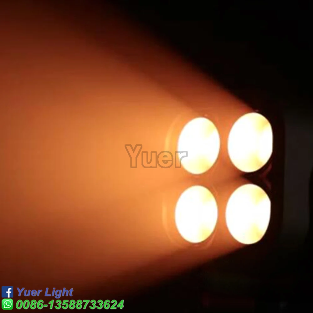 Светодиодный светильник с движущейся головкой 4x60 Вт RGB 3 в 1 увеличение луча