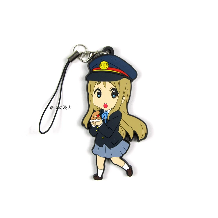 Резиновый брелок Аниме K ON Hirasawa Yui Акияма Mio девушки из Адзуса Накано Яманака