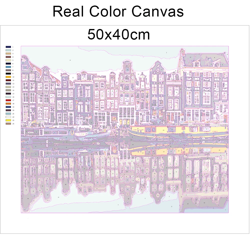 Набор для рисования по номерам на холсте Пейзаж - купить выгодной цене |