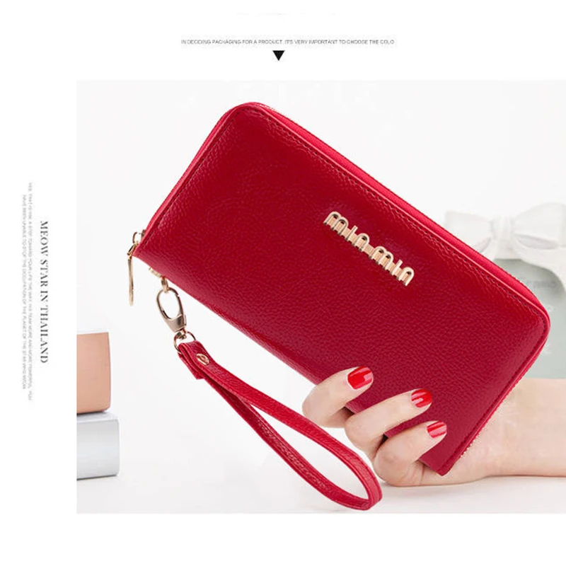 Новые модные женские кошельки длинный стильный многофункциональный кошелек с