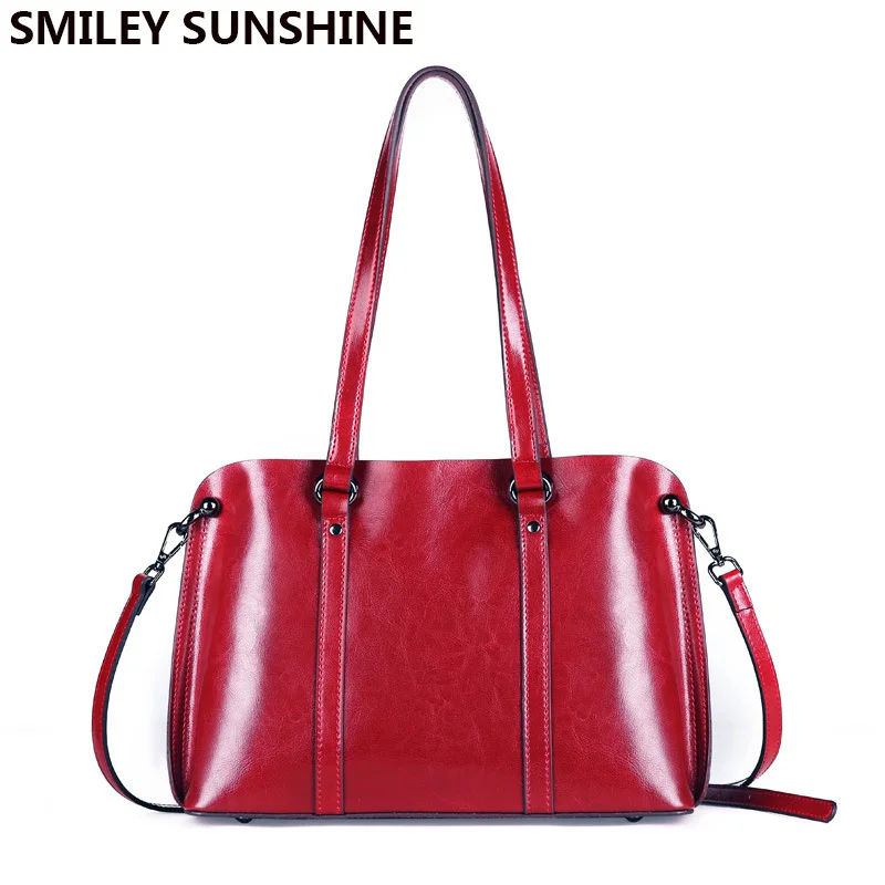 SMILEY SUNSHINE Женские сумки в стиле Бостона женские роскошные кожаные из натуральной