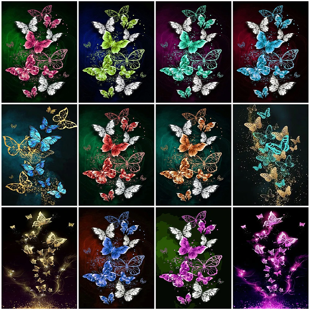 

MomoArt Алмазная мозаика, алмазная живопись, Наборы со стразами, платье с вышивкой, с принтом в виде бабочки, полная выкладка квадратная Мозаика...