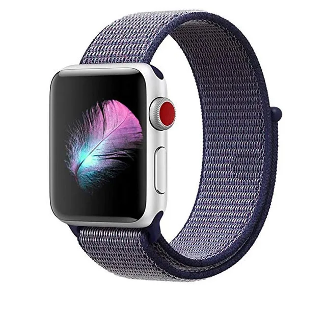 4 Nylon Strap For apple watch 5 4 band 44mm/40mm pulseira apple watch 42mm/38mm iwatch series 5/4/3/2 Colorful connector watchband - Цвет ремешка: 4