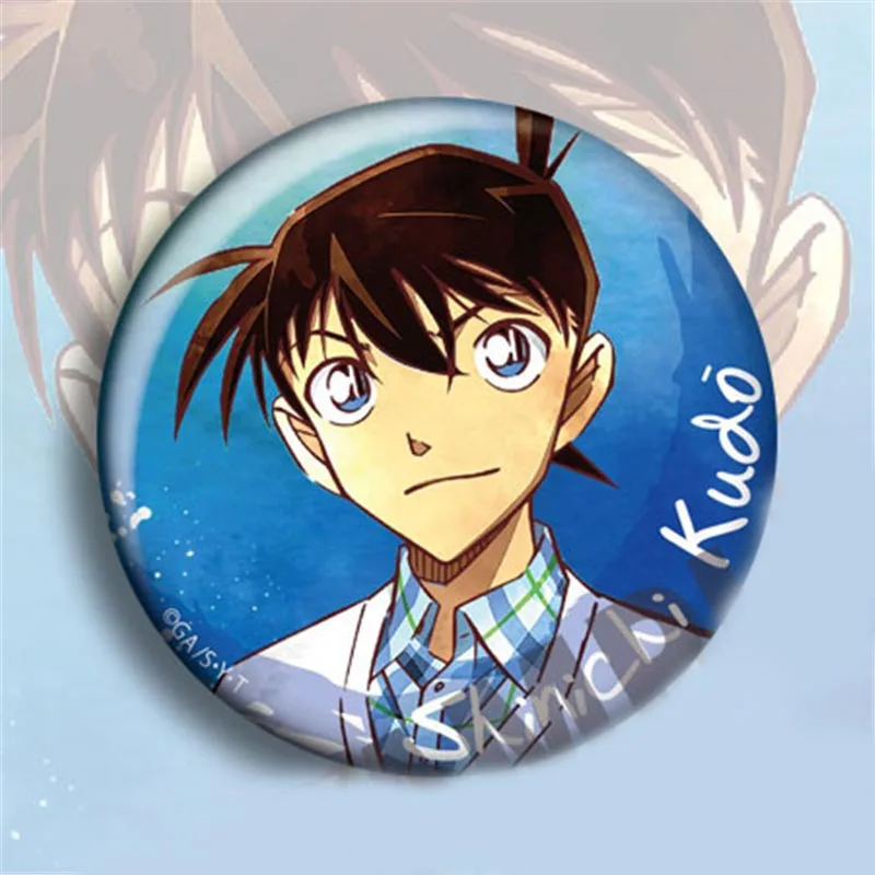 10 шт./компл. значок детектива Конана аниме атрибутика Модный кулон плакат Akai Amura