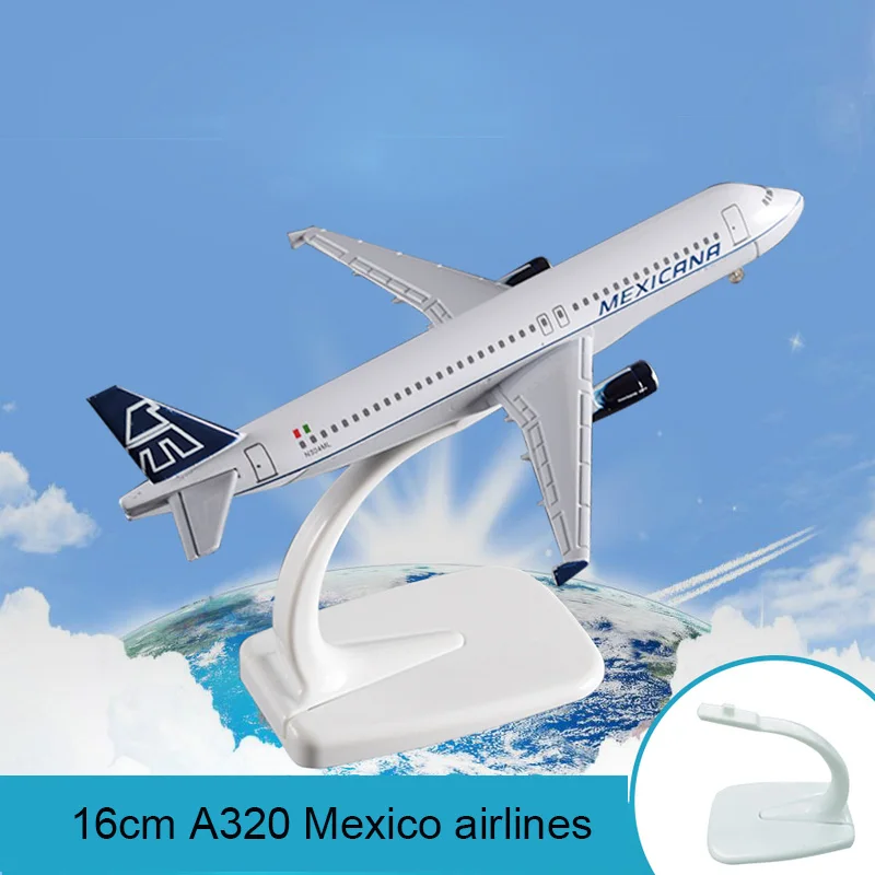 16 см A320 Мексика модель самолета авиационной Муравьед Аэробус дыхательные пути
