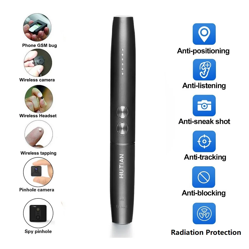 pen anti spy camera detector hidden cam bug gadget wireless rf signal finder audio gsm anti gps car tracking wiretapping scanner free global shipping