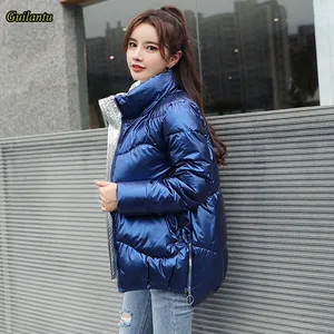 Зимняя парка Guilantu 2020, женское пуховое пальто с хлопковой подкладкой, Женская облегающая короткая верхняя одежда большого размера 3xl, водонепроницаемая Базовая Женская куртка