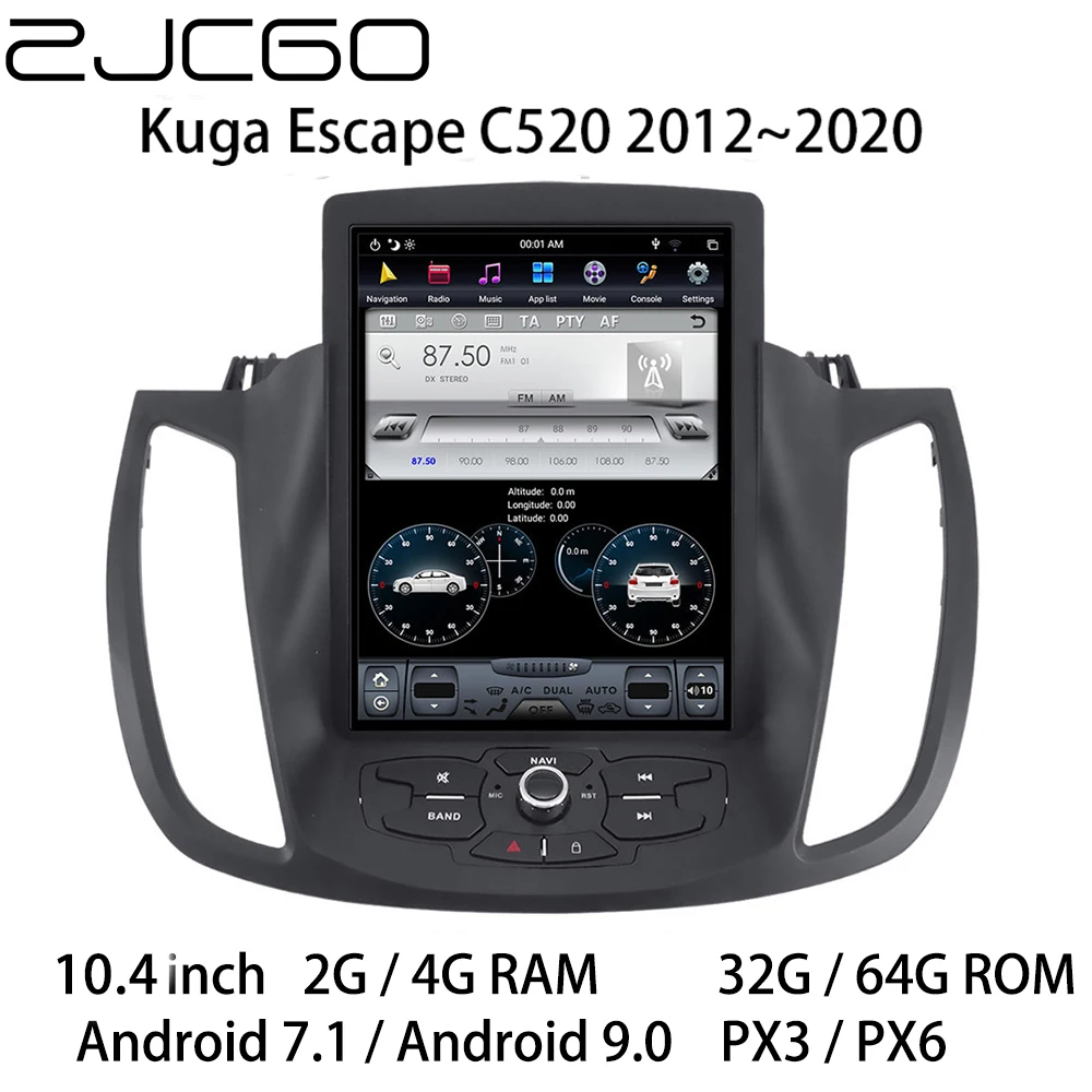 comprar Carro Multimídia Player Estéreo Gps Dvd Rádio Navegação Navi Android Monitor De Tela Para Ford Kuga Escape C520 2012 ~ 2020