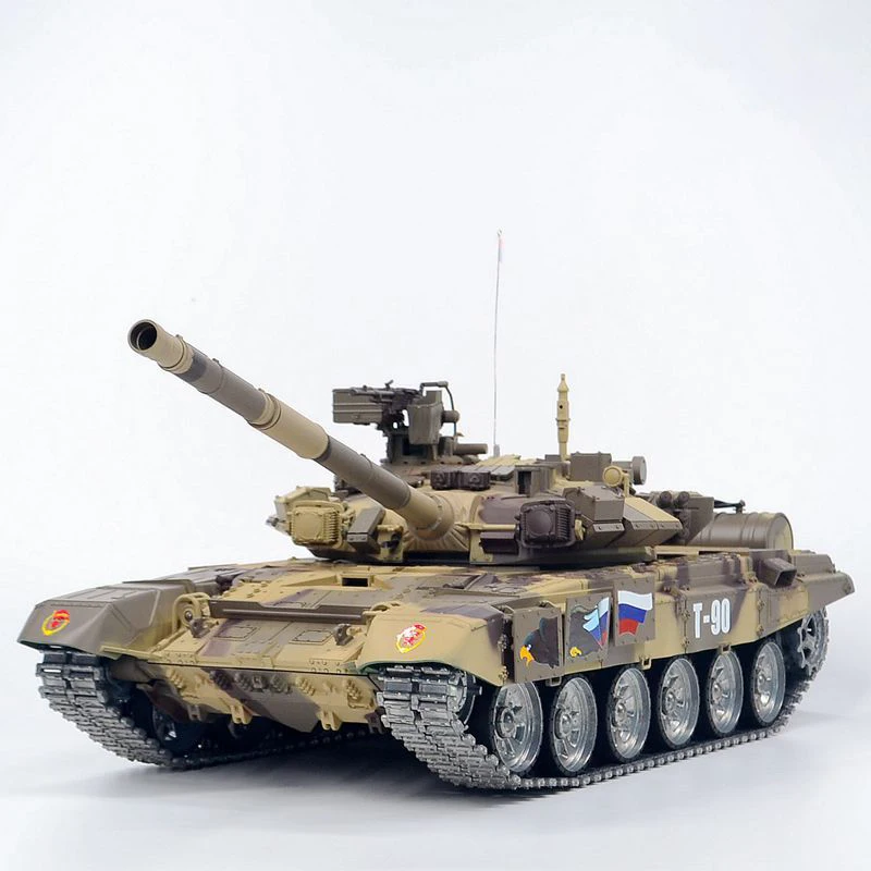 Модель радиоуправляемого танка тигра T90 обновленная версия 1:16 модель боевой танк