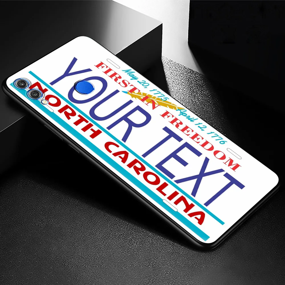 

License New York Plate Number Silicone Case Cover For Honor 8X 9X 10 Lite 20 30 Pro 20e 20S(6.15) 30i Play 9A Luxury Phone Shell
