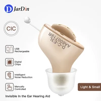 new c5 rechargeable hearing aids mini hearing aid hearing amplifier ear sound amplifier cic hearing aid for deafnesselderly