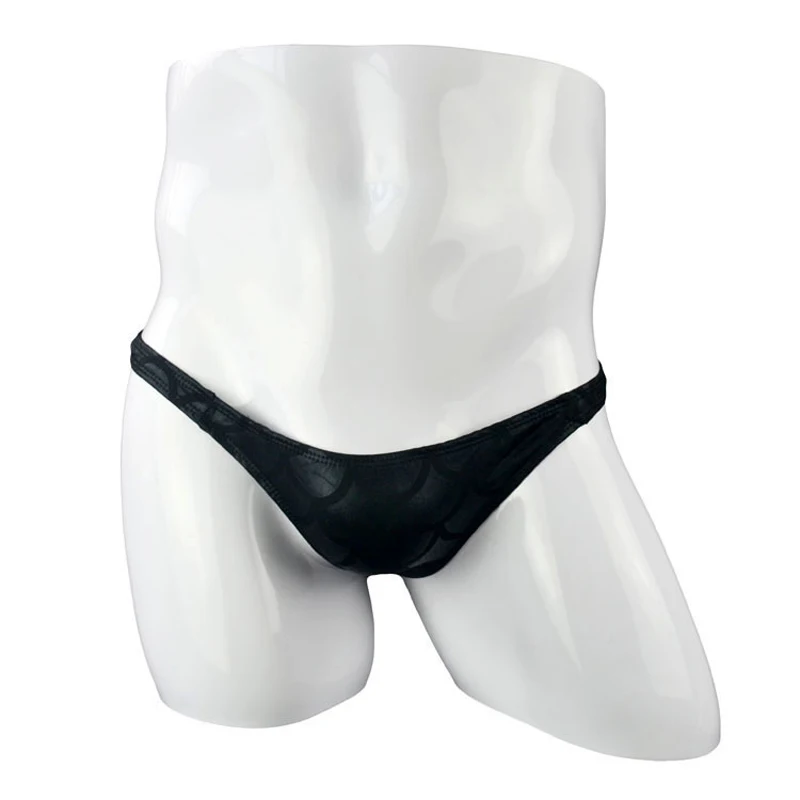 Мужские пикантные трусы с заниженной талией маленькие Трусы из искусственной