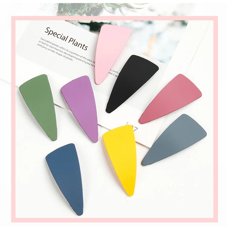 

Fashion simple net red BB side clip wild girl heart hairpin matte texture broken hair bangs clip hairpin wild hair accessories