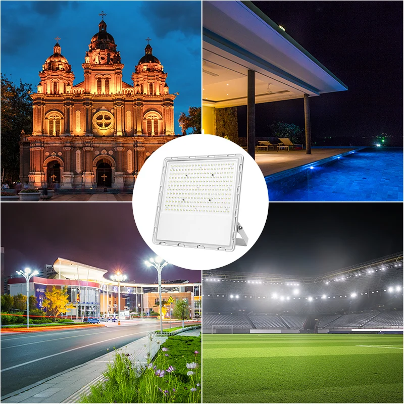 

Ultra-thin LED Floodlight 30W 50W 100W High Light Transmission AC85-265V IP65 Waterproof High Quality Outdoor Fixture Reflector