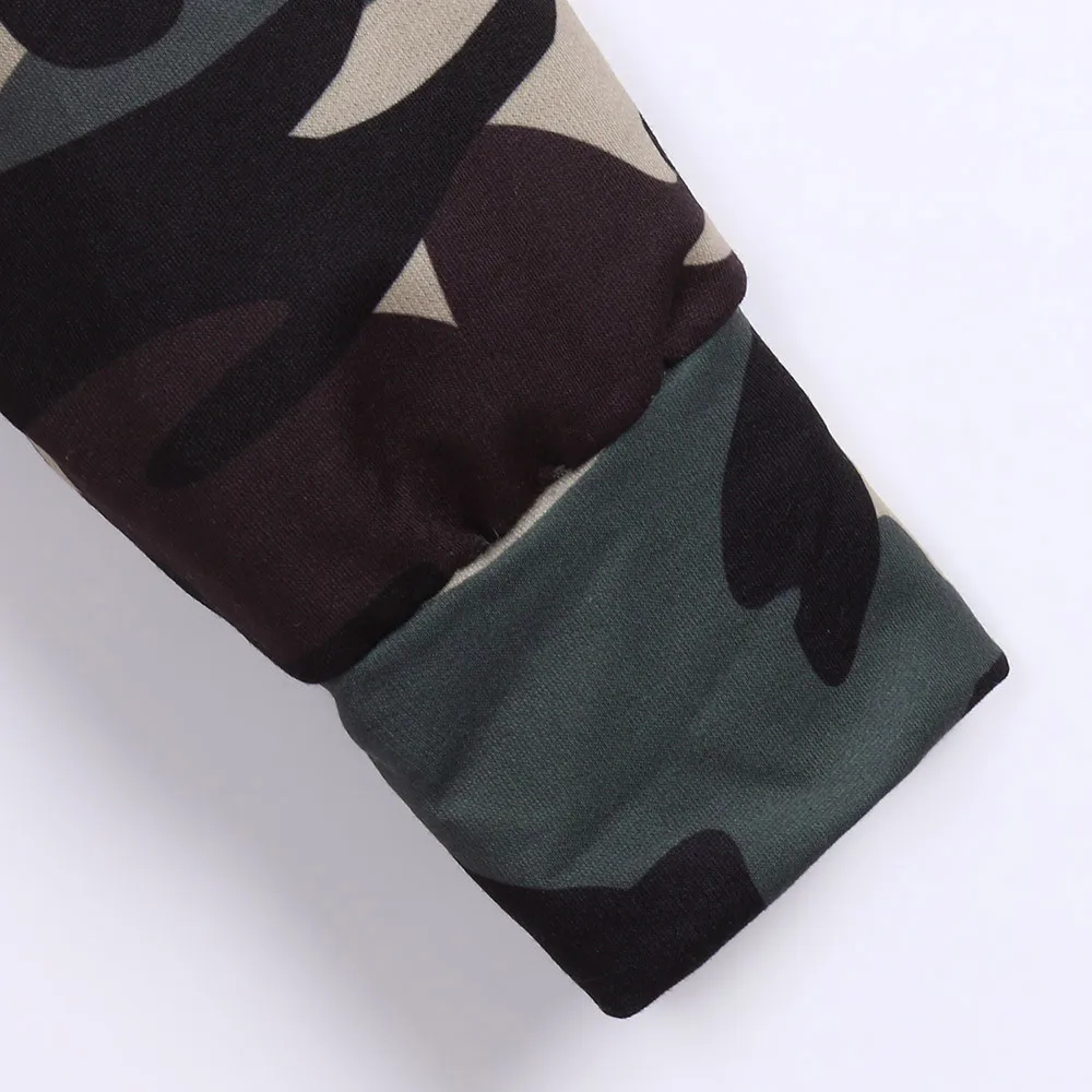 Женская Короткая Толстовка с капюшоном модная повседневная камуфляжная кофта