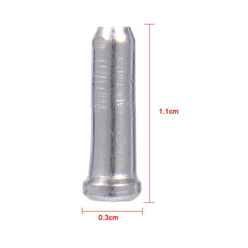 

100 Pieces Of Aluminum Bicycle Brake Shifter Tool Inner Cable Head Wire End Cover Bicycle Variable Speed Brake Wire Core Cap