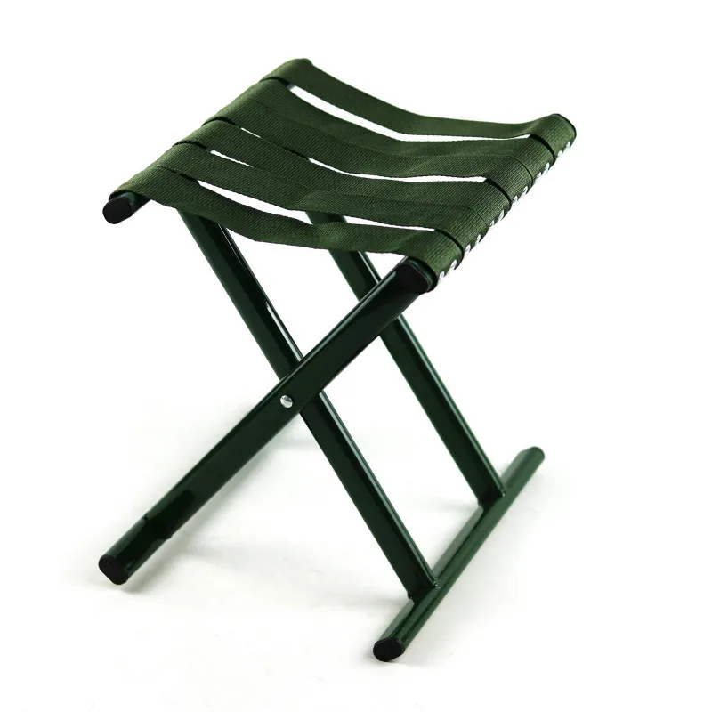 

Army Green rivet tube Mazar folding chair fishing stool iron Mazar outdoor supplies fishing stool