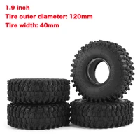 4pcs 1 9inch 120mm tires tyres for 110 traxxas redcat scx10 axial rc rock crawler climbing car