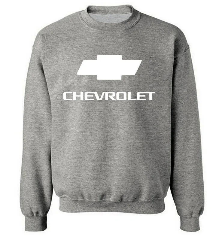 

Unisex New Solid Color Men's pullover Chevrolet Car Logo Spring Autumn Casual Men sweatshirt Cotton Men's pullover