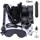 Секс-игрушки для женщин и мужчин набор для БДСМ бондажа эротические наборы секс-игрушек наручники плетка веревка Анальная пробка вибратор игры для взрослых интимные изделия