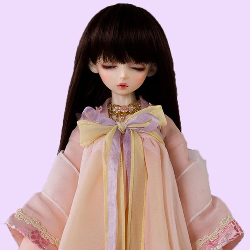 1/3 1/4 1/6 1/8 Bjd SD кукла парик высокая температура провод длинный черный прямой для