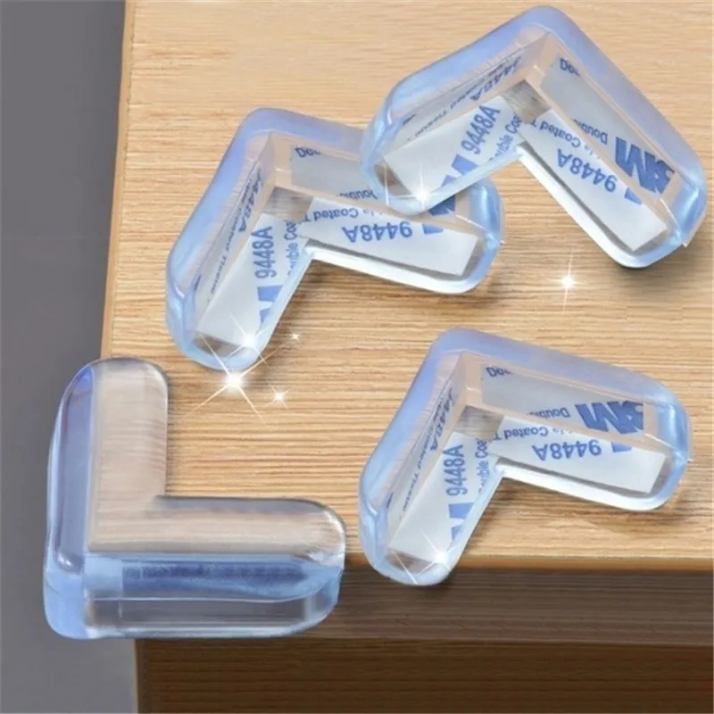 

4Pcs Child Safety Corner Protector Soft PVC Desk Table Guard Edge Protection Cover Safe Cushion OCJUHA