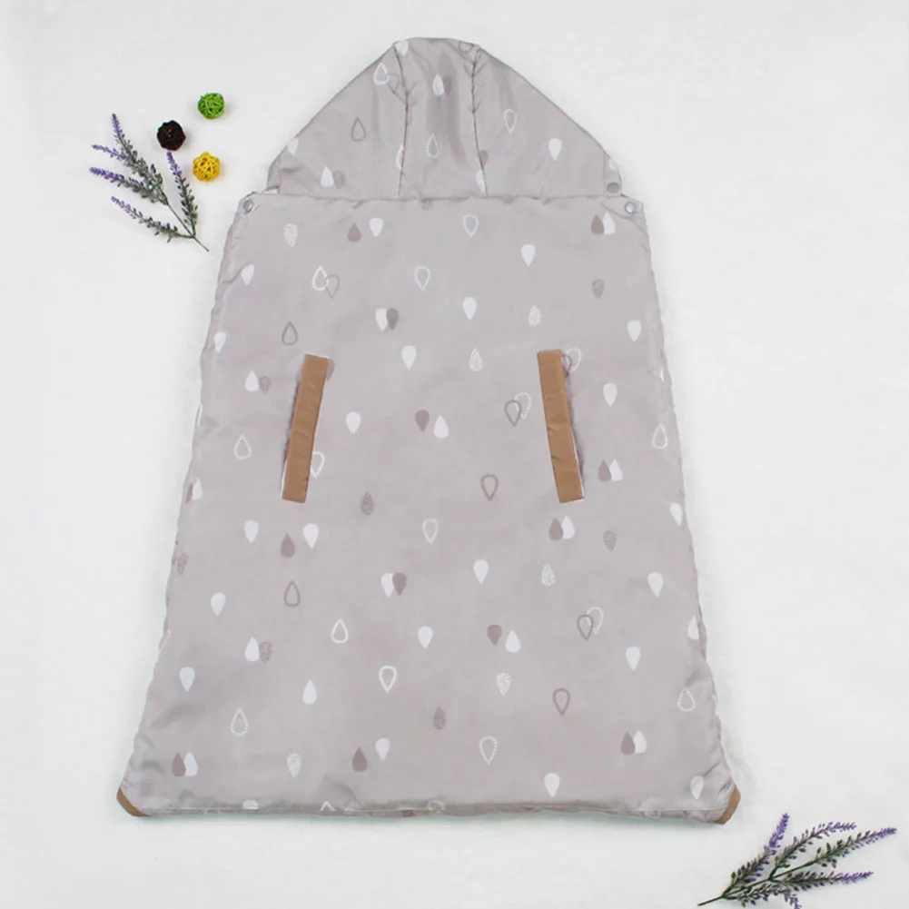

0-36 Months Children Hooded Thickened Carrying Case Blanket Infant Baby Carrier Cloak Adjustable Heat Stroller Cover Multi-use