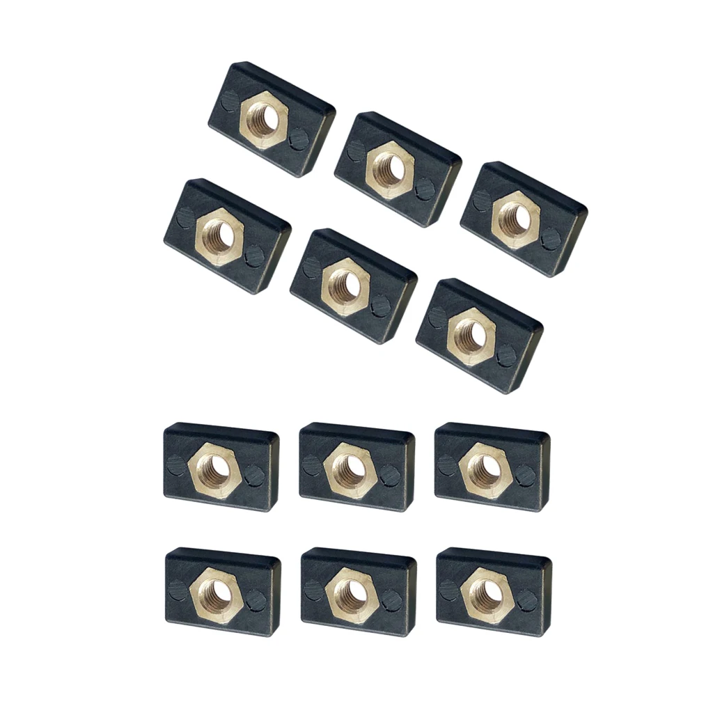 12 шт. рельсы для рыбалки лодки Каяка винтовая Монтажная гайка M6