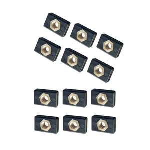 12 шт. рельсы для рыбалки лодки Каяка винтовая Монтажная гайка M6 гайка аксессуары