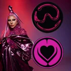 Эмалированные булавки Lady Gaga, броши в виде танцевальных песен, яркий панк, хроматический альбом, Обложка, роза, красный значок на пуговице