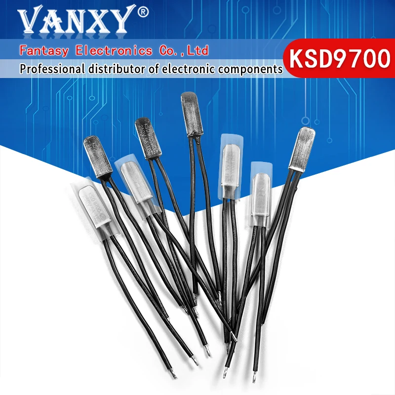 5 шт. KSD9700 250 В 5A 105 ~ 150 градусов переключатель температуры биметаллический диск