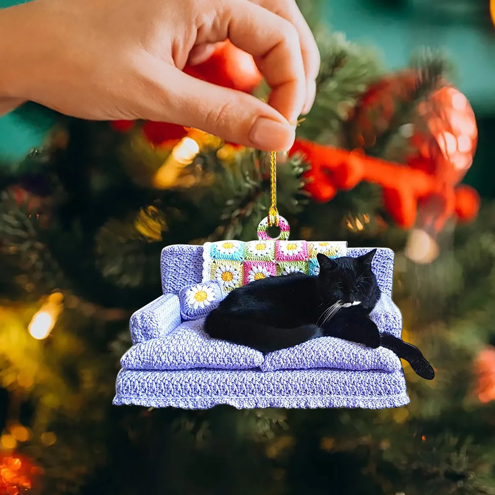 Рождественское украшение для дивана кота домашнего питомца персонализированный
