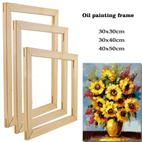 diy solid wood tenon frame kit for canvas oil painting print wall art stretching accessories poster diamond paintings home decor
