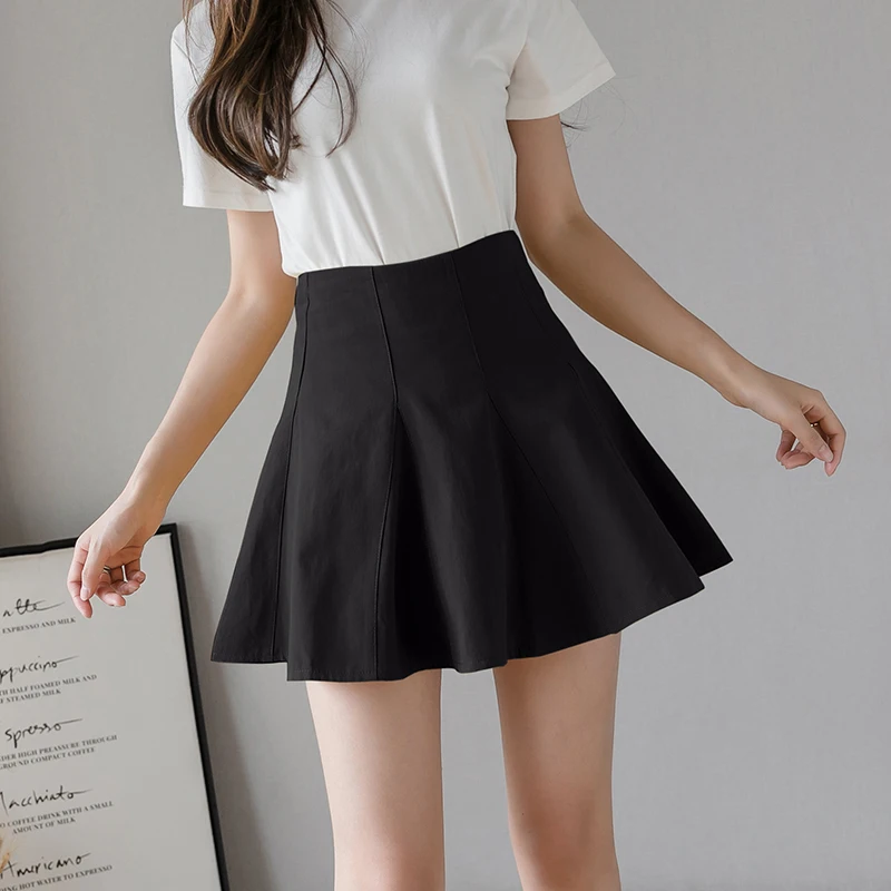 Женская плиссированная мини-юбка желтая юбка с высокой талией в стиле преппи