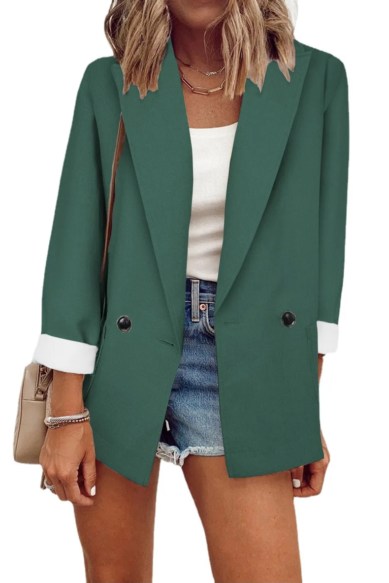

2022 new fashion Women thin wool Coat fen008