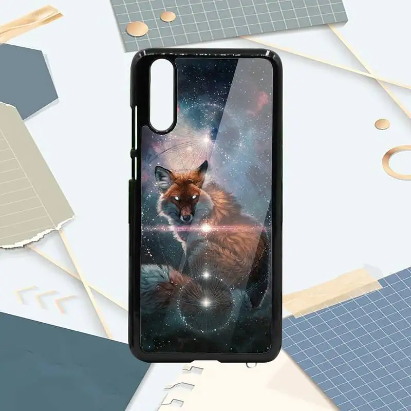 

Cute animal Fox snow Phone Case PC For Samsung galaxy S note 8 9 20 10 e lite2019 plus pro ultra