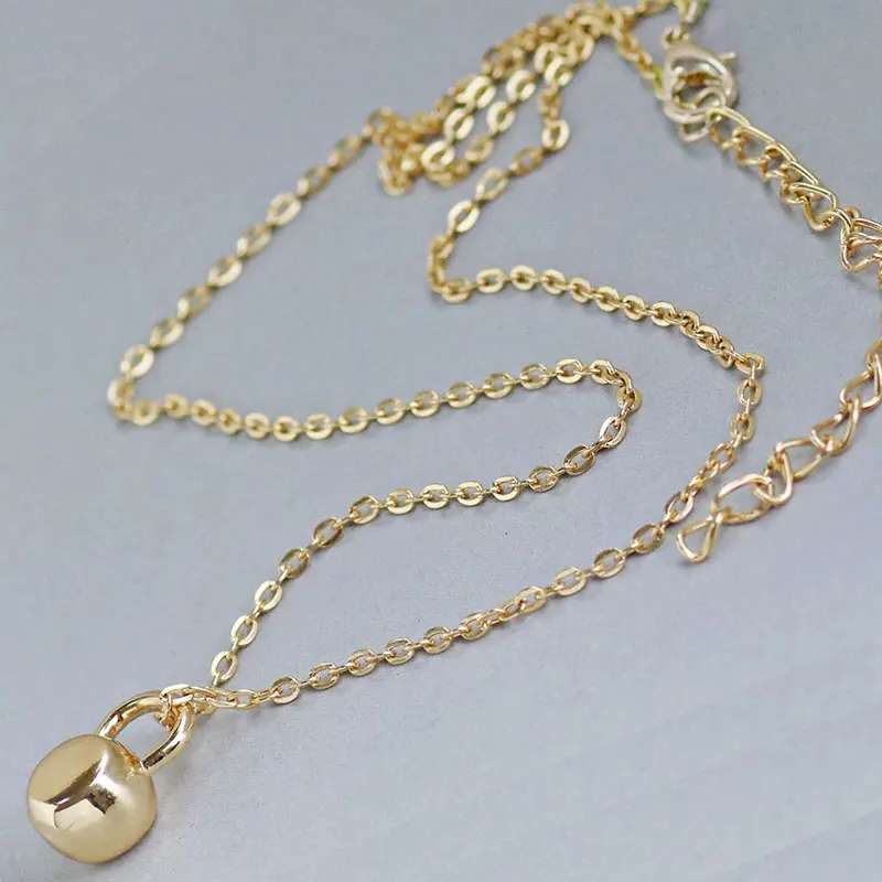 Крошечное ожерелье с подвеской колокольчиком в виде чайника ювелирные изделия