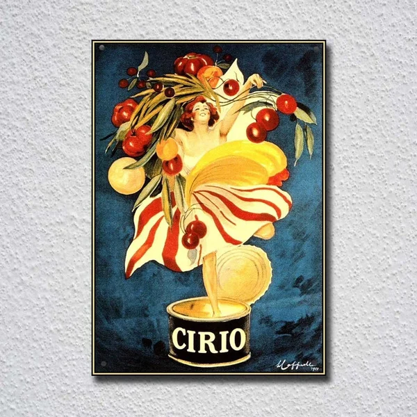 

Cirio Foods Vintage Italian Advertising Tin Sign Metal Sign Metal Poster Metal Decor Metal Painting Wall Sticker Wall Sign